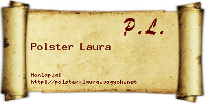 Polster Laura névjegykártya